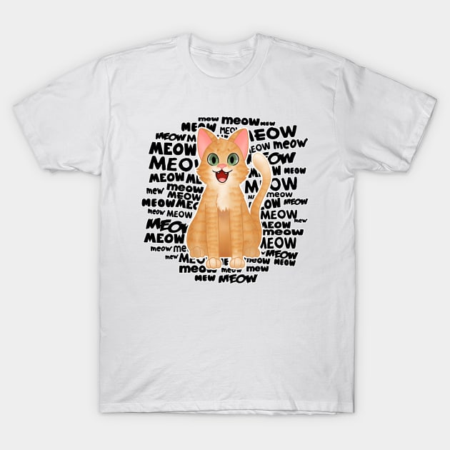 Meow T-Shirt T-Shirt by crazyshop